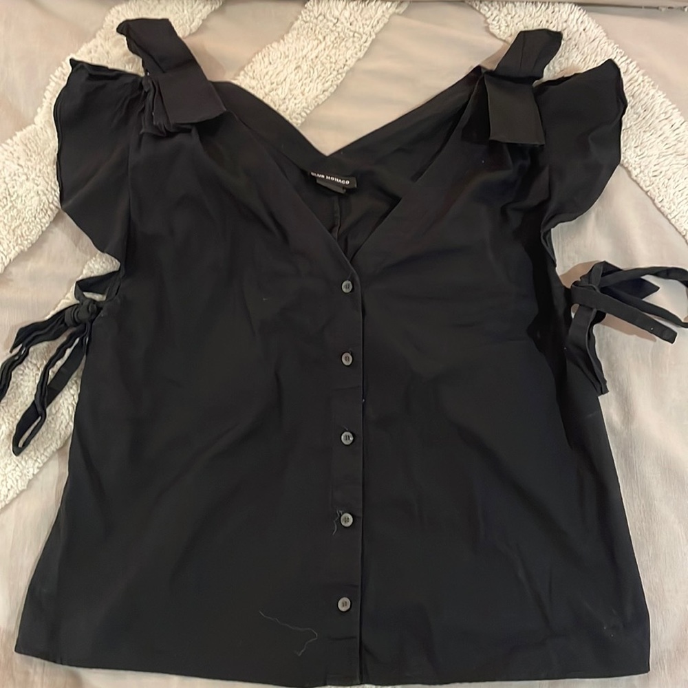Club Monaco Black Blouse